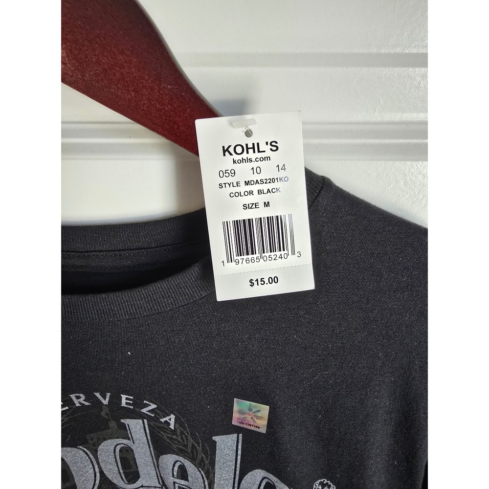 Modelo Especial Cerveza Graphic T-Shirt Black MDAS2201KO Womens Medium NWT - Picture 2 of 3